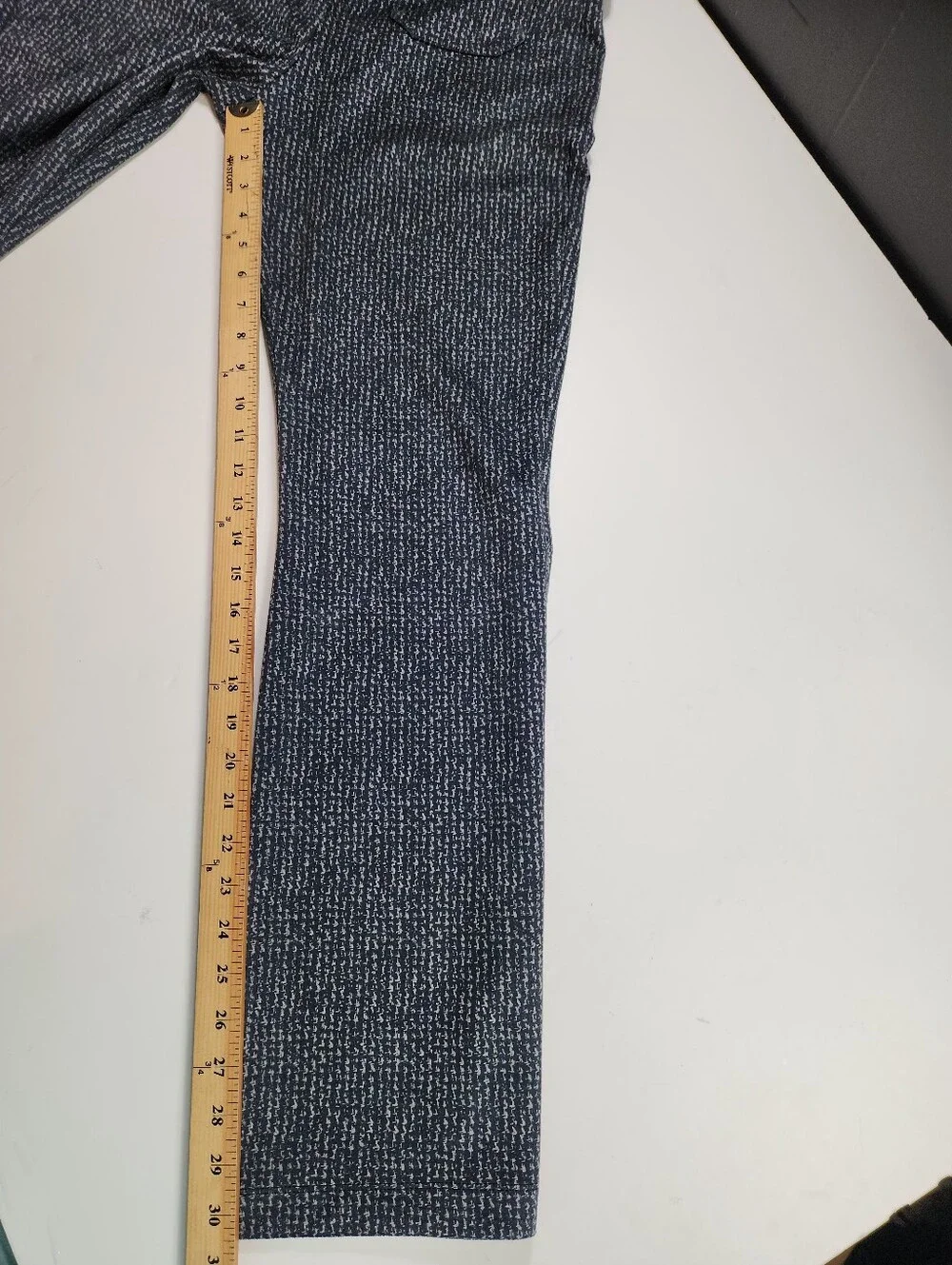 Cabi Knit Pull-On Bootcut Pants Medium Gray Black Career Office Stretch Trousers